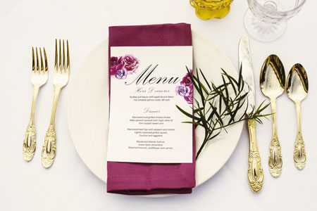 menu matrimonio